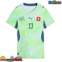 Camisa de Futebol Suíça Ricardo Rodriguez #13 Equipamento Secundário Mulheres Mundo 2026 Manga Curta